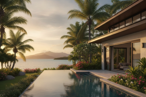 Villa de luxe avec piscine à Maurice, fiscalité immobilière des acheteurs étrangers